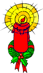 Auch eine rote Kerze brennt