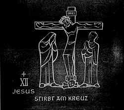 Jesus stirbt am Kreuz