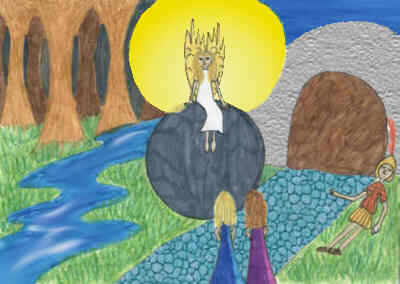 Der Ostermorgen, gemalt von Mirjana Teuner