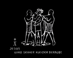 Jesus wird seiner Kleider beraubt